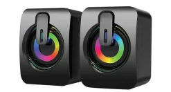 Pair Of Gaming Speakers Fancy Light