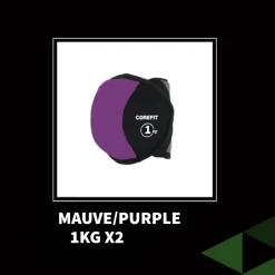 Pair Of 1kg Sand Bags Purple