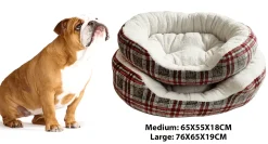 Paws & Whiskers - Round Pet Bed