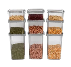 9pcs Airtight Container Set Grey