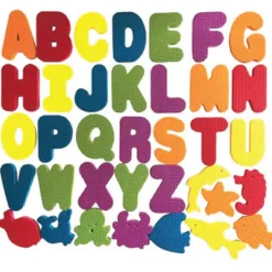 36pcs Bath Tub Letters & Shapes