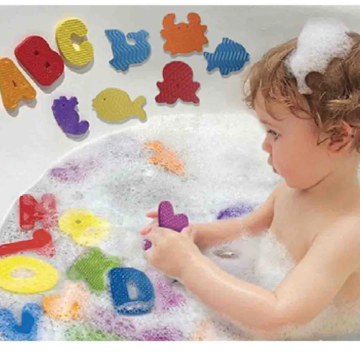 36pcs Bath Tub Letters & Shapes