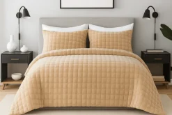 3 PCS Bubble Velour Comforter Set - ANA
