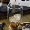 2pcs Double Walled Glass Cup (450 ML)