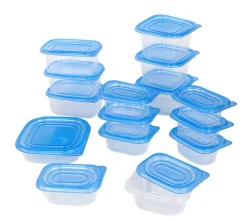 30pcs Food Container Set Blue
