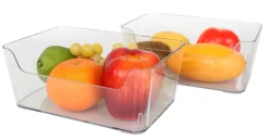 2Pcs Fridge Storage Bin Set