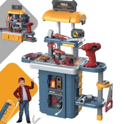 46PCS 3 in 1 Tool Table Luggage Set