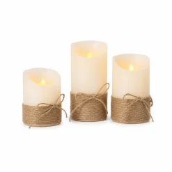 3Pcs LED Glass Candle LED