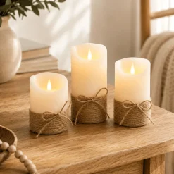 3Pcs LED Glass Candle LED