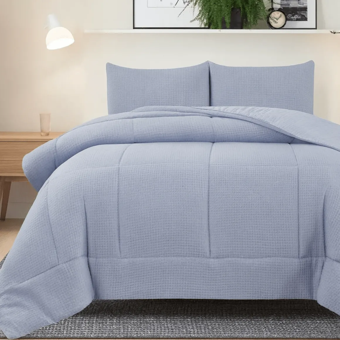 3 Pcs Waffle Comforter WILLIAM