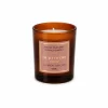 Peony Scented Candle in Amber Glass