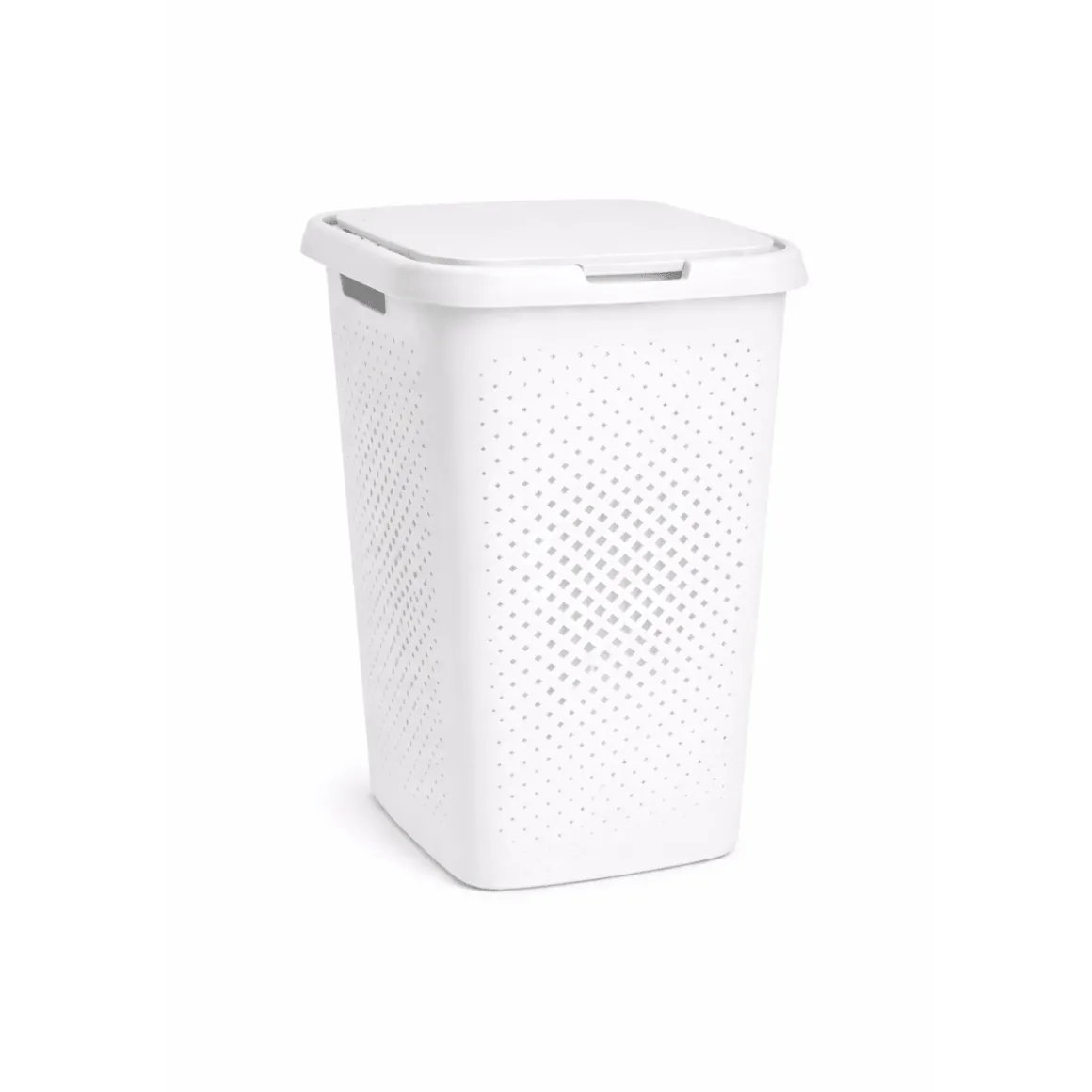 Perforated Laundry Hamper with Lid