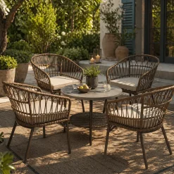 5-Piece Patio Set with Table and Chairs