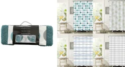 14-Piece Printed Bathroom Set | Assorted Patterns