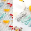 2 Pieces Mini Silicone Whisk Set 7 Blue