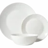 12 Piece White Opal Dinner Set