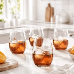 Piedmont Wide Stripe Tumblers – 400 ml – Set of 4