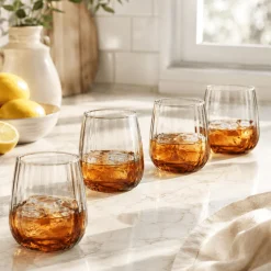 Piedmont Wide Stripe Tumblers – 350 ml – Set of 4