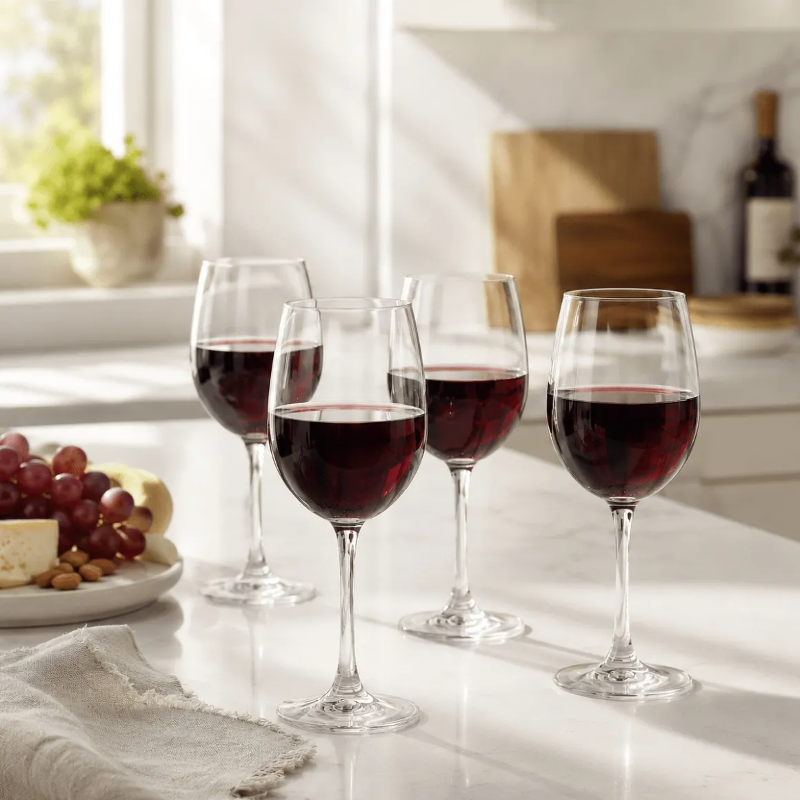 Piedmont Wide Stripe Wine Glasses – 465 ml – Set of 4