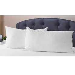 Pillow Protectors Pair Waterproof Knit White