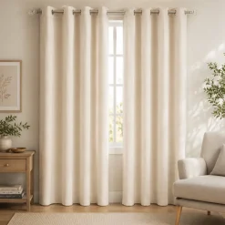 2pk Panels 52x84 Boucle Off White
