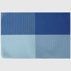 Placemat Pk4 Blue Checkered