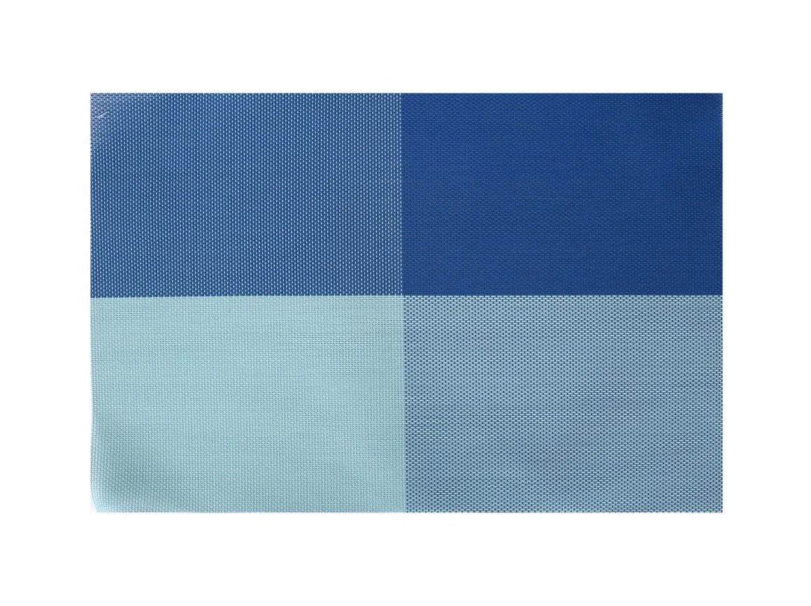 Placemat Pk4 Blue Checkered