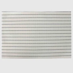 Placemat Pk 4 Wht Stripe Checkered