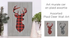 Plaid Deer Wall Art