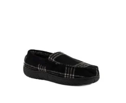 Plaid Memory Foam Moccasin Slippers
