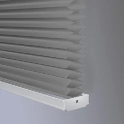 Pleated Cellular Blackout Cordless Blind - Grey-25x64