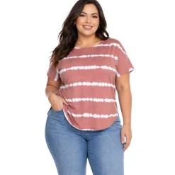 Plus Short Sleeve Crew Neck Tee