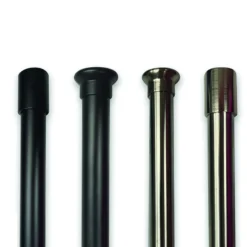 Pole Set Bright Nickel Basic Cylinder