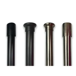 Pole Set Bright Nickel Basic Flat