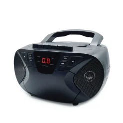 Portable CD Audio Player and AM/FM Radio Cassette Bluetooth Boombox