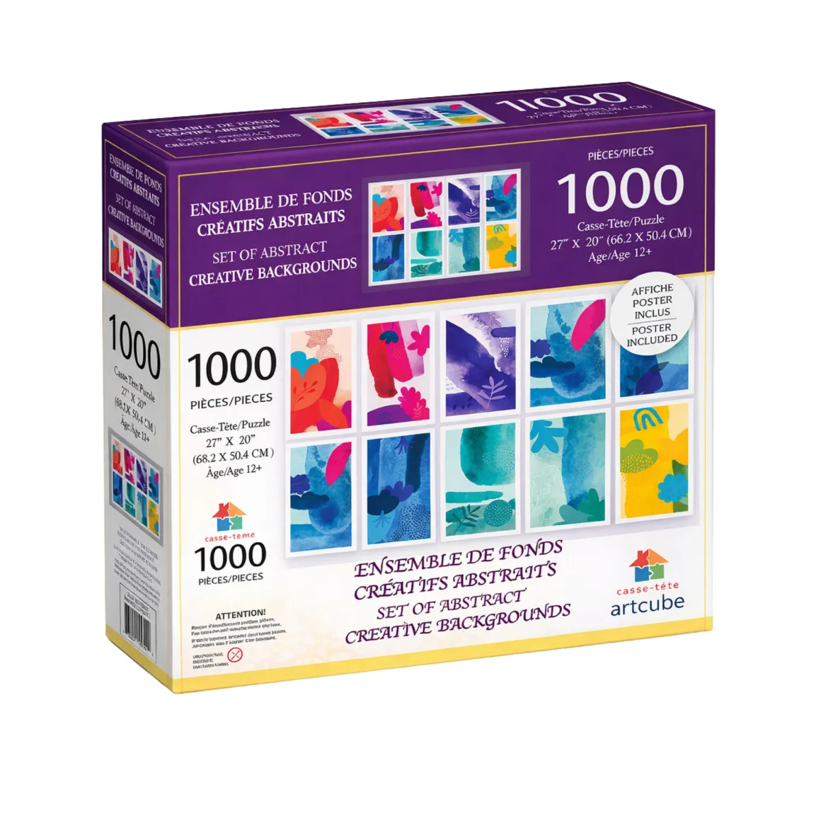 Premium Landscape & Animal Puzzle – 300, 500 or 1000 Pieces (Poster Included)