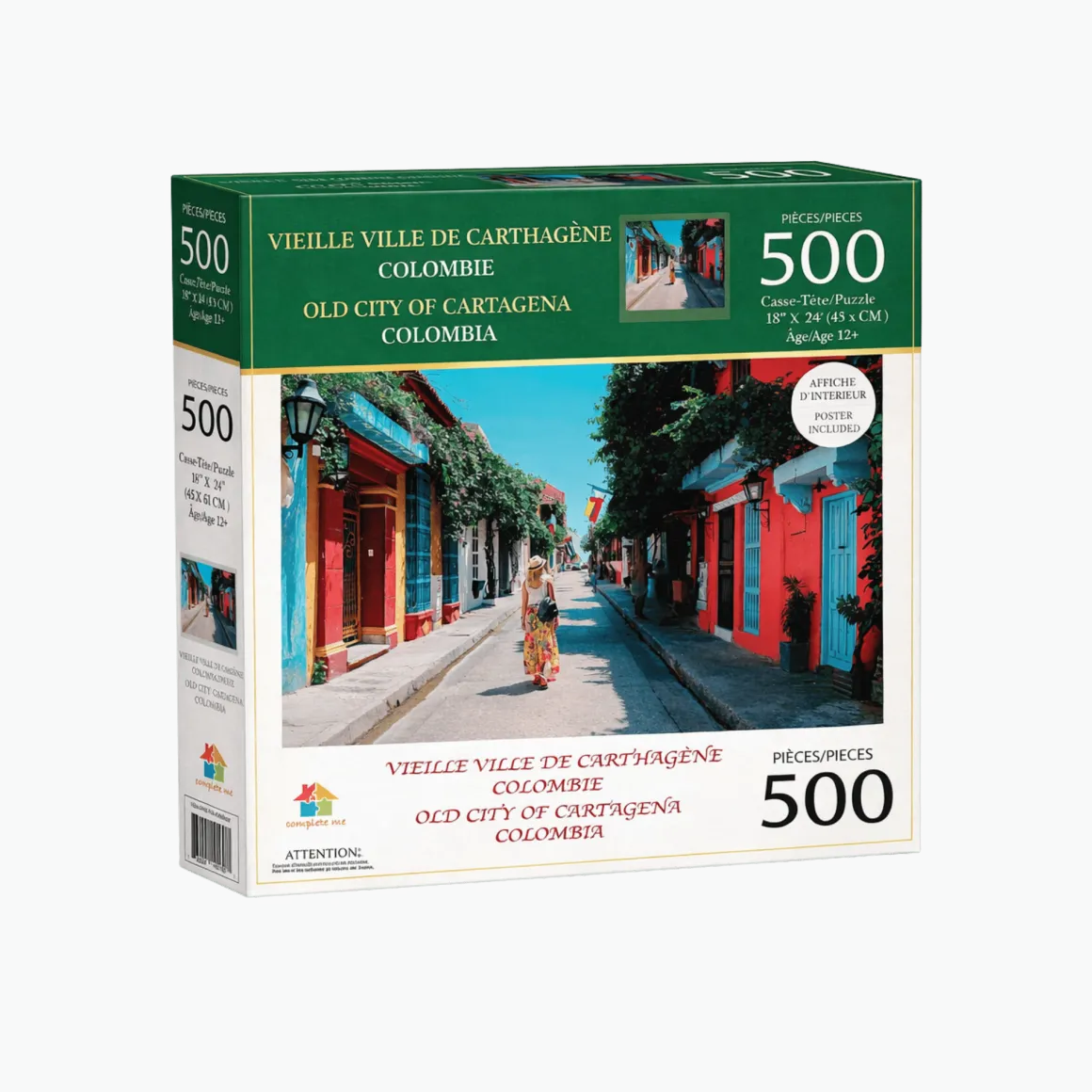 Premium Landscape & Animal Puzzle – 300, 500 or 1000 Pieces (Poster Included)