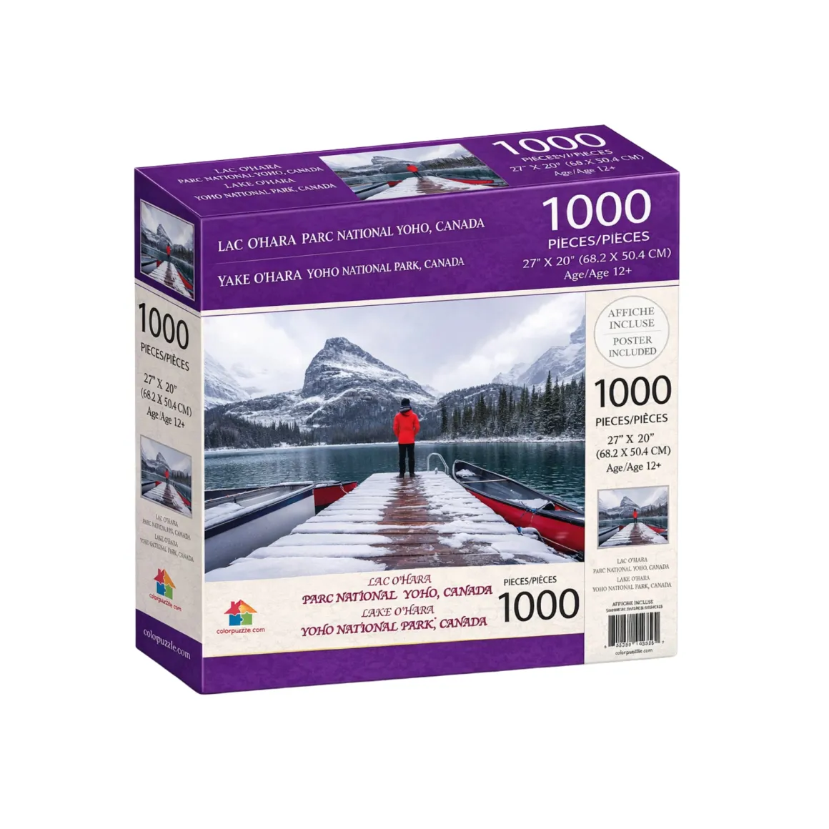 Premium Landscape & Animal Puzzle – 300, 500 or 1000 Pieces (Poster Included)