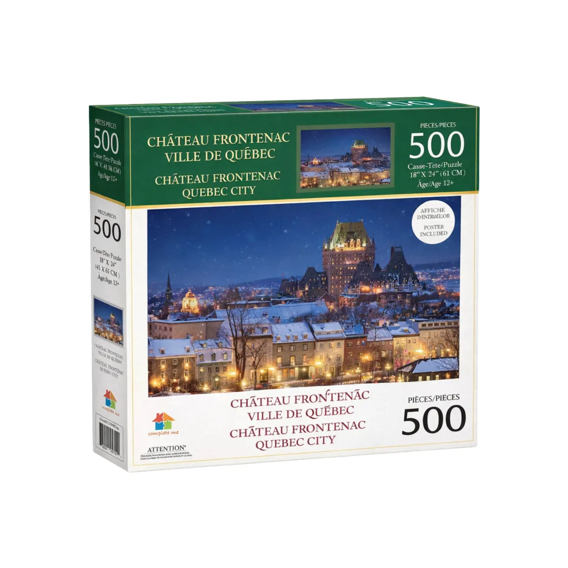Premium Landscape & Animal Puzzle – 300, 500 or 1000 Pieces (Poster Included)