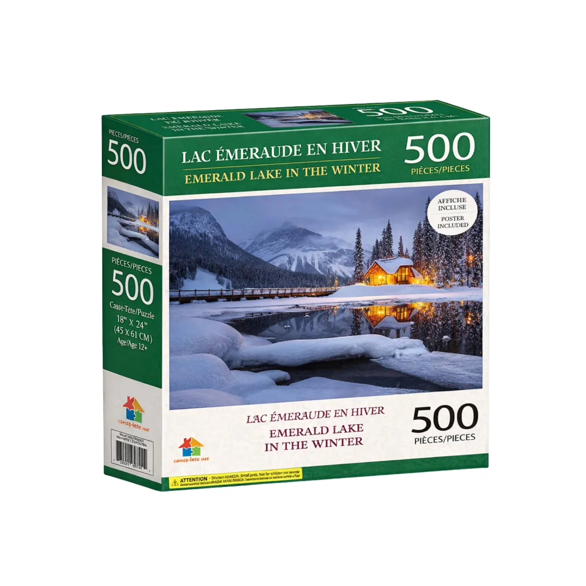 Premium Landscape & Animal Puzzle – 300, 500 or 1000 Pieces (Poster Included)