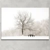 Printed Canvas 60 x 90 cm | Winter Tree Scene
