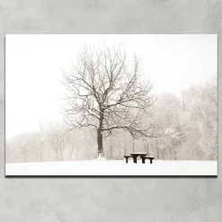 Printed Canvas 60 x 90 cm | Winter Tree Scene