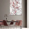 Printed Canvas 70 x 100 cm | Winter Tree with Red Leaves