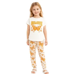 Printed Graphic Tee & Legging Set