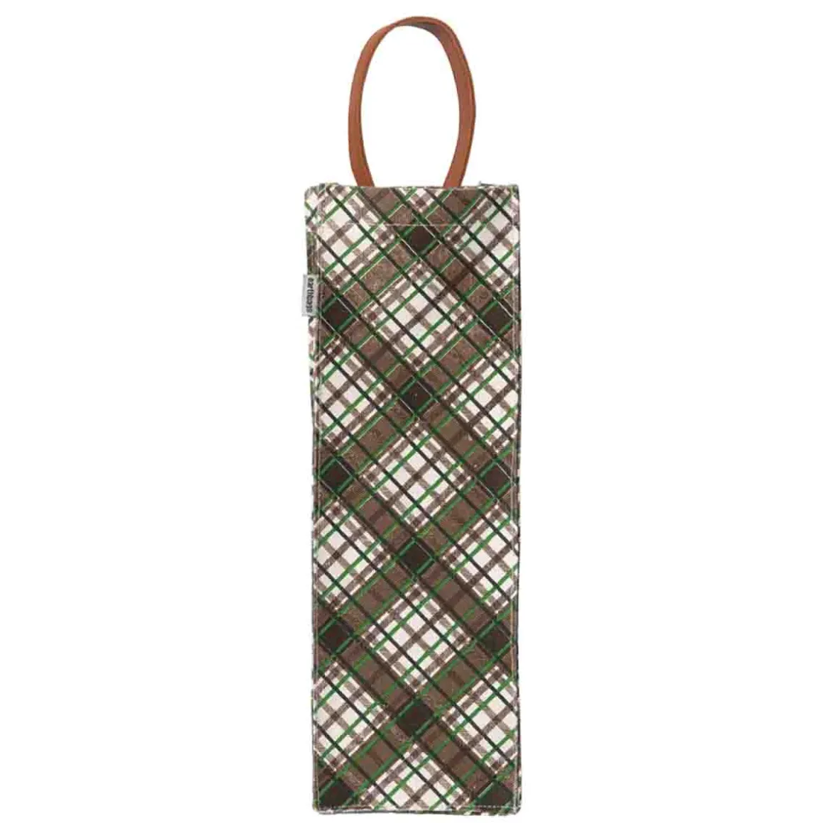 Printed Jute Wine Bags 4x4x14 In Asst