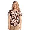 Printed Short-Sleeve Top