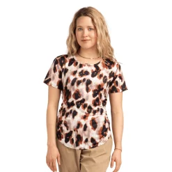 Printed Short-Sleeve Top