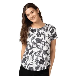 Printed Short-Sleeve Top