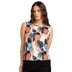 Printed Short-Sleeve Top