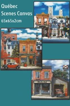 Quebec Scenes Canvas